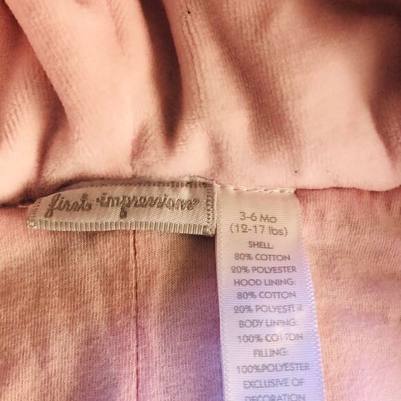 First Impressions Snow Suit Bunting Purple 3-6 M - Picture 10 of 10